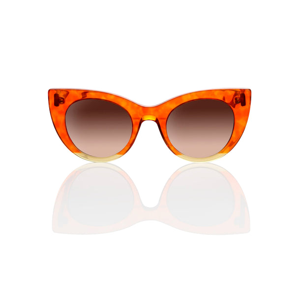 Buy orange cat eye sunglasses online | Alessandra Lapeschi