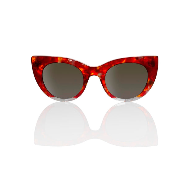 Buy red cat eye sunglasses online | Alessandra Lapeschi
